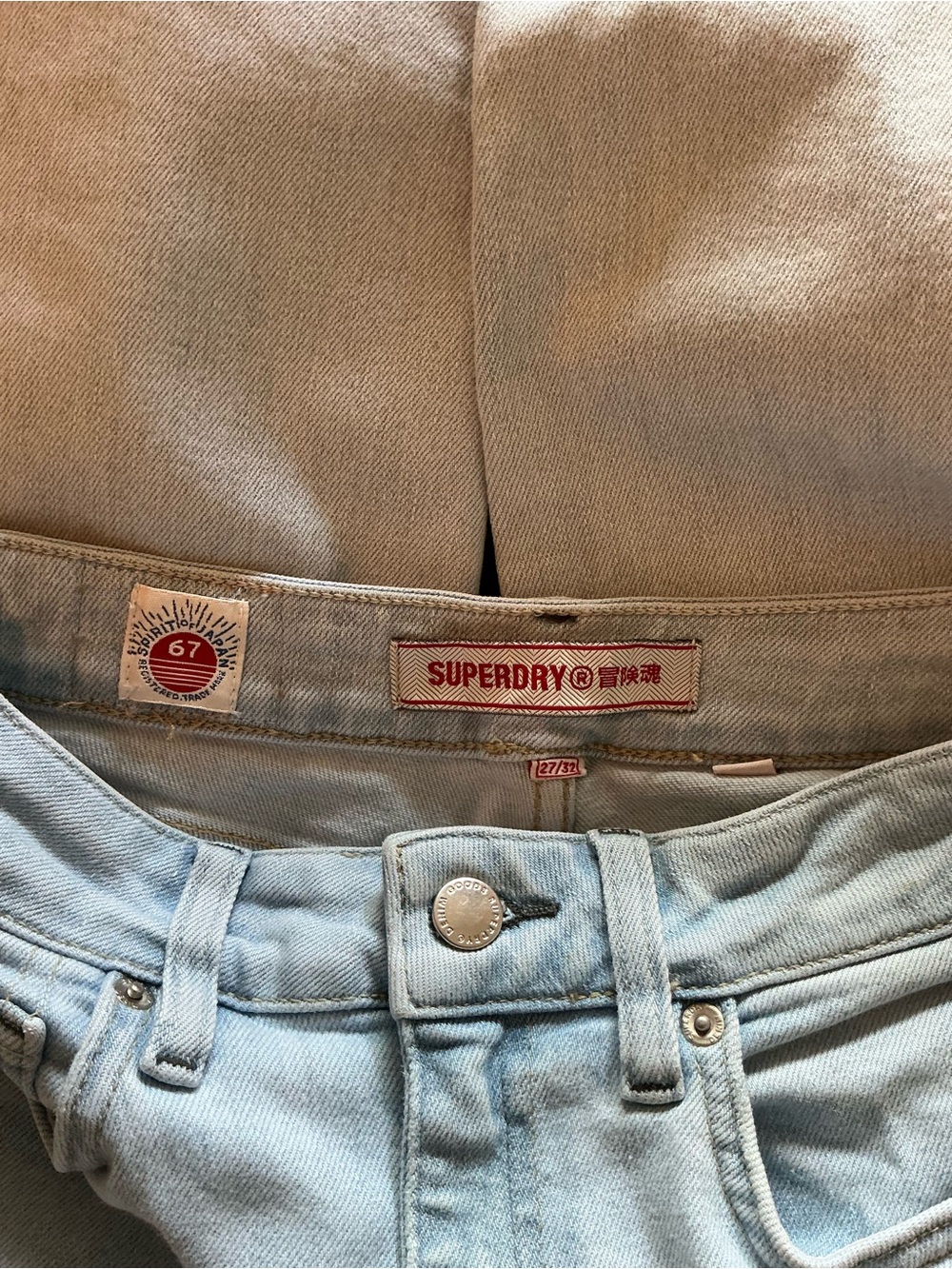 Superdry Light Blue Skinny High-Rise Ripped Knee Jeans Size 27 - Picture 8 of 14